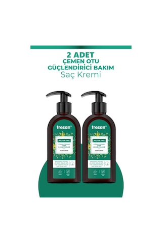 Tresan Çemen Otu Güçlendirici Sülfatsız Bakım Saç Kremi 300 Ml 2 Adet