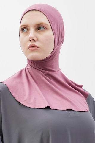 Altobeh Kadın Tesettür Pratik Boyunluklu Hijab - Sporcu Bone Maron Gülkurusu