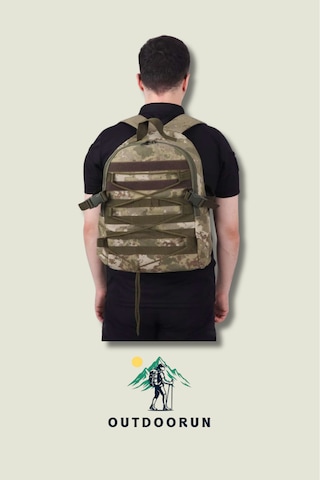 Outdoorun Tsk Kamuflaj 32 Litre Günlük Tactical Çanta Kamuflaj