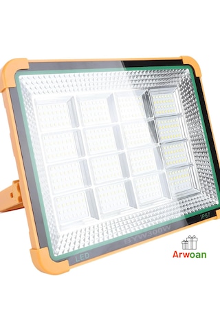 Arwoan 300w Led Projektör Ip67 Dış Mekan Su Geçirmez Bahçe, Şantiye Ve Fabrika Aydınlatma Beyaz Işık Floodlight