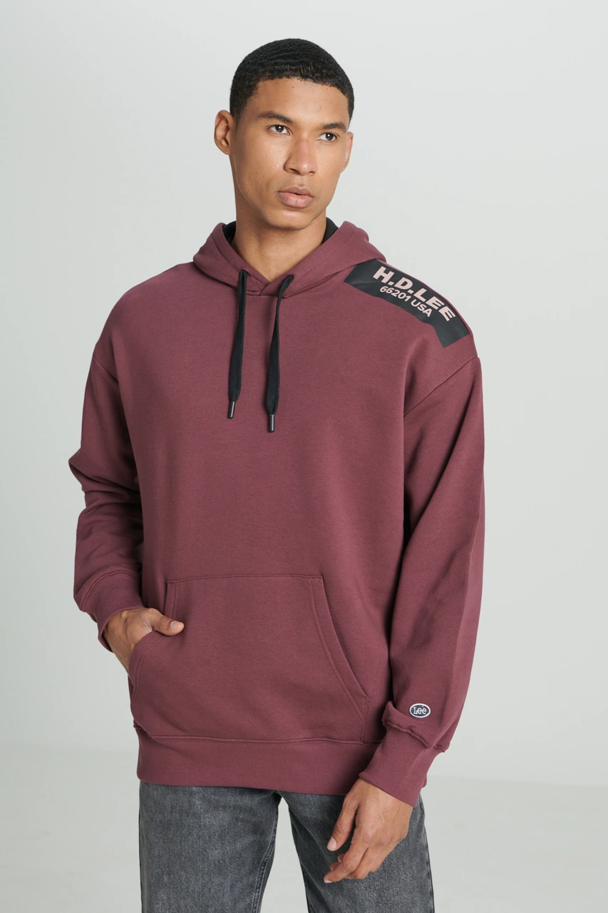 Lee Erkek Sweat L232275 838 Bordo Bordo