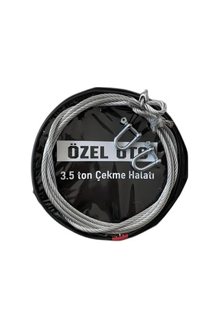 3.5 Ton Çelik Çekme Halatı, Ağır Hizmet Oto Kurtarma Halatı, Yüksek Mukavemetli Çelik Halat, Galvaniz Kaplama Pa