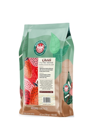 Çilek Aromalı Filtre Kahve 250 Gr. Kağıt Filtre
