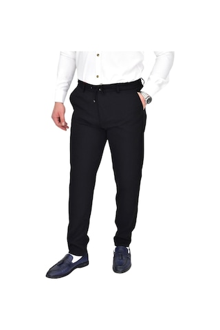 Erkek Beli Lastikli Jogger Pantolon Regular Fit Bgl-st04328 Siyah