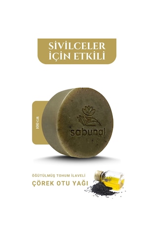 Sabunal Çörek Otu Sabunu - Doğal - Ferahlatıcı ve Sivilce Karşıtı Sabun 100 G