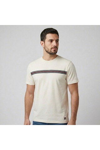 Beyaz Fila Erkek Günlük T-shirt Diecimo Fam1189.10010