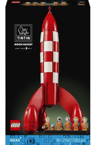 LEGO® Ideas Tintin® Ay Roketi 21367 - Yetişkinler için Dekoratif Model Yapım Seti (1283 Parça)
