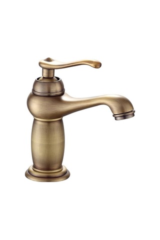 Bosphorusboutique02 Lebıhmurah Bf23 Eıtgzwas Banyo Havzası Antik Pirinç Mikser Katı Bakır Lüks Avrupa Tarzı Kahverengi Musluk 170mm Kahverengi