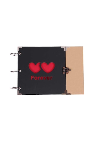 Forever Albüm Kilitli Kalp Modeli Resim Çerçeveli Hediyelik