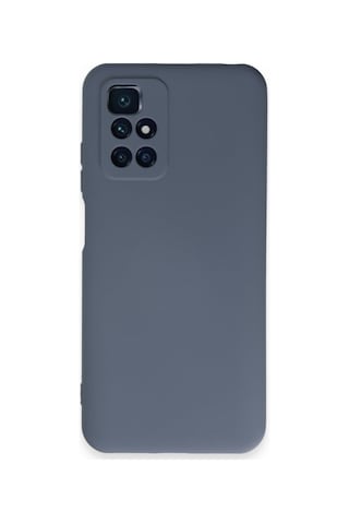Xiaomi Redmi 10 2022 Kılıf Içi Kadife Renkli Silikon Telefon Kılıfı Col178901-gri