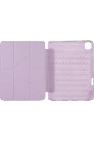 Ps Apple Uyumlu iPad Pro 13 İnç M5 / M4 Tri Folding Standlı Kılıf - Lila Kapaklı Kılıf