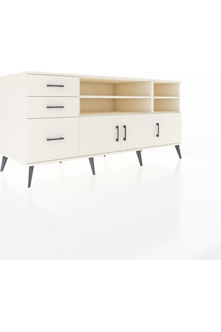 Kronos Konsol 4 Raflı 3 Çekmeceli 3 Kapaklı 176x59x83 Aytaşı-aytaşı/aytaşı Aytası