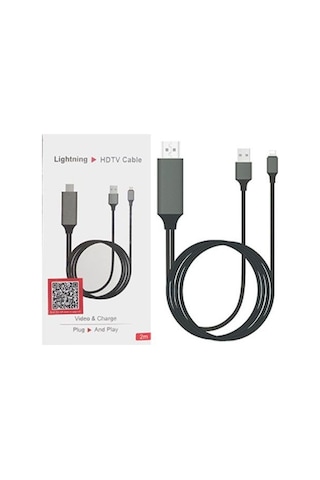Lightning To HDMI HD TV Görüntü Aktarma Kablosu iPhone Apple Uyumlu iPad IOS