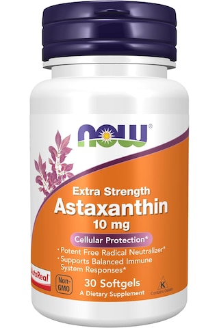 Now Foods Astaxanthin 10mg Immune System Lutein Canthaxanthin And Beta-carotene 30 Softgels