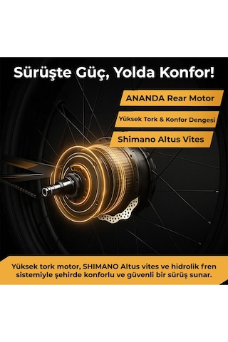 Roxform R-300 Elektrikli Katlanabilir Bisiklet 15ah Shimano Altus Hidrolik Fren Alüminyum Kadro Mavi