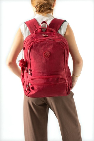 Ultra Hafif Çok Cepli Orta Boy Sırt Çantası Kırmızı Model: 571-3m