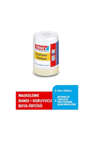 Bantlı Boya Badana Örtüsü, 25m X 550mm Diğer