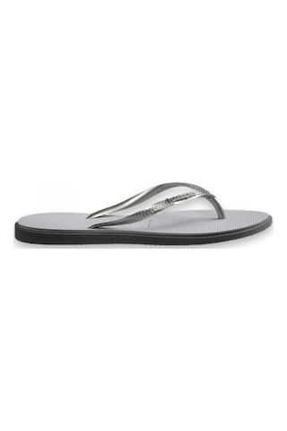 Havaianas 4149584 Sslim Point Parmak Arası Açık Gri Kadın Terlik Siyah