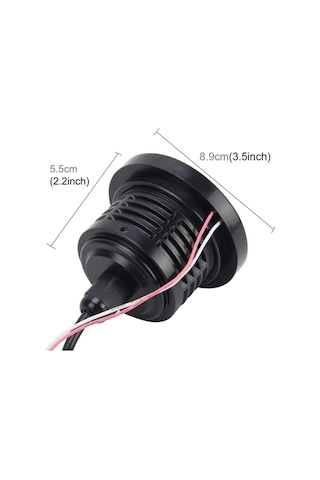 Mercekli Angel Yuvarlak Led Beyaz Sis Farı 8.9cm Metal Gövde