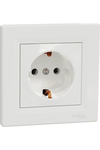 Schneider Electric EPH2900121 Asfora Topraklı Priz Çerçeve 10 Adet