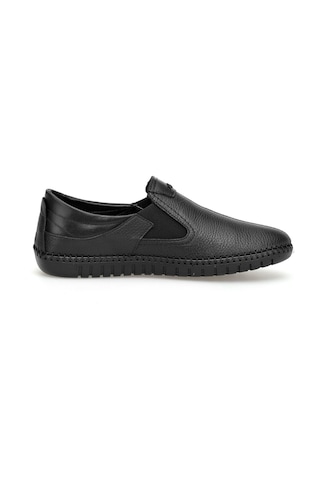 Ayakkabı Fuarı Elit Brk062 Erkek Hakiki Deri Casual Ayakkabı Siyah