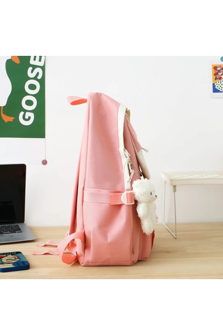 2024 Fabrika Sıcak Satış Hacmi Yüksek Okul Sırt Çantası Çocuk Sırt Çantası Yemek Kabı Takım Çocuklar Pembe