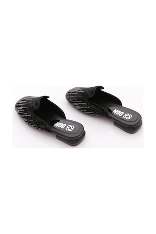 Dgn T0012 Kadin Terlik Siyah Platin