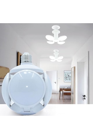 30 Watt, Gün Işığı Renkli Katlanır Led Ampul, Enerji Tasarruflu, 3000 Kelvin Dekoratif Led Ampul