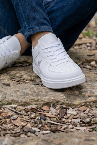 In Step Premium Serisi Beyaz Çizgili Unısex Sneaker Günlük Spor Ayakkabı