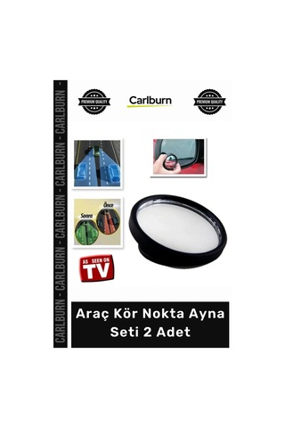 Genişletilmiş Görüş Açısı Yan Ayna Güvenli Mükemmel Sürüş Deneyimi Araç Kör Nokta Ayna Seti 2 Adet