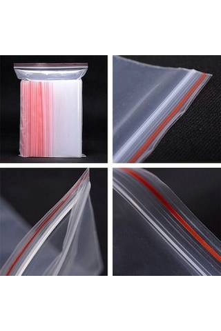 Kilitli Naylon Poşet Kilitli Naylon Torba 11X14 Cm 100 Adet