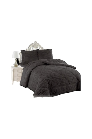 Comfort Yorgan Seti Çift Kişilik Ivy Antrasit Diğer