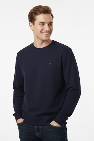 Dynamo Erkek Büyük Beden Sıfır Yaka Selanik Sweatshirt Bgl-st04927 Lacivert