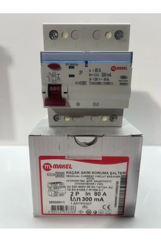 Makel Sigorta 80 Amper 1p+n 300 Ma Kaçak Akım Rolesi