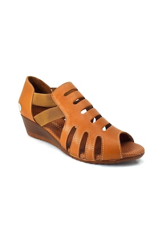 Mammamia 630 23ys Günlük Bayan Sandalet Taba Taba