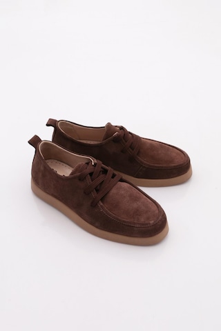 Dgn 805 Kadin Oxford Ayakkabi Kahve Süet