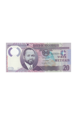 Mozambik 20 Metıcaıs 2017 Polymer, P 149b, Çil, Eski Yabancı Kağıt Para