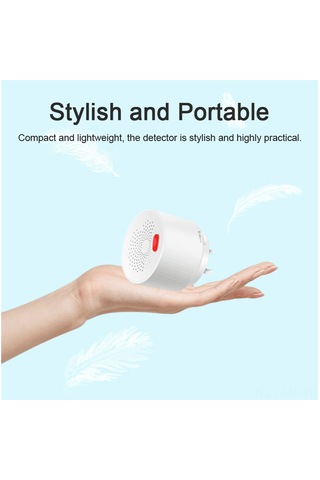 Mufunye Tuya Wifi Çok Gaz Tespit Cihazı, Akıllı Uyari Ve Uzaktan İzleme, Beyaz Avrupa Standartı