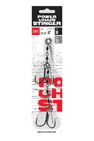 Lucky John Stinger System Power 9" 23cm No:2/0+1/0 İğne 45 Kg Hazır İğne Takımı - L