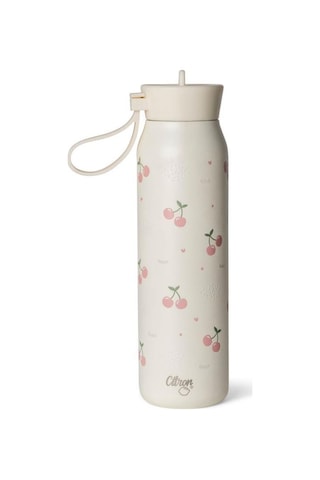 Citron 3 Katmanlı Paslanmaz Çelik Termos Seti 350 Ml - Cherry Beyaz