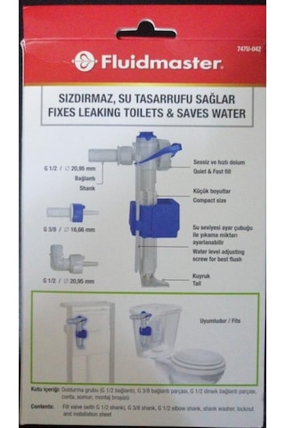 Fluidmaster Gömme Rezervuar Şamandırası Beyaz