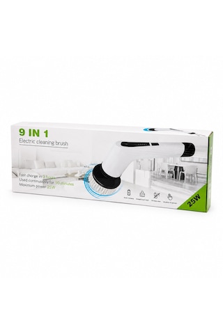 9ın1 25w - Kablosuz - Hızlı Şarj Elektrikli Şarjlı Temizlik Fırçası Rzg-2026 5250