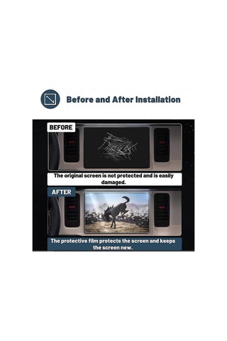 Neevoyu Ford Bronco 2021-2022 12 İnç Navigasyon Ekran Koruyucu Filmi - Nanofilm, Yırtılma Ve Çizik Korumalı, Dokunmatik Ekran Etkileşimi Olmadan