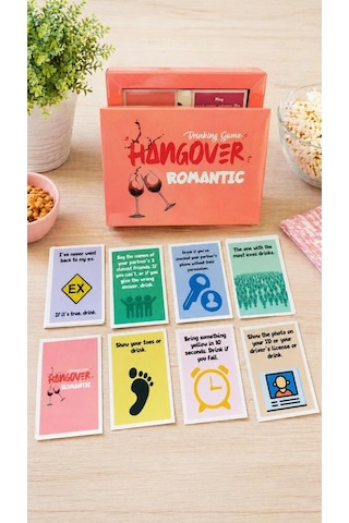 Hangover Romantic İngilizce Yazılı Yetişkin Parti Oyunu Eğlenceli Sohbet & Icebreaker Kart Oyunu, Arkadaş Ve Çiftler İçin