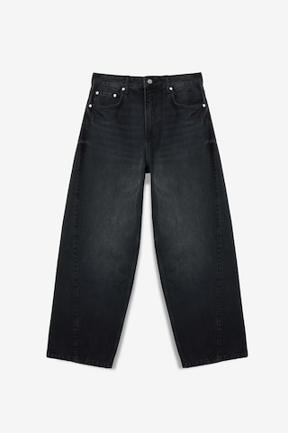 Grımelange Grimelange Lexy Kadın Standart Bel Baggy Balon Jean Siyah Pantolon