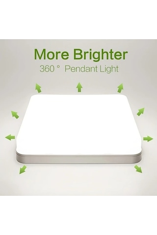 Fastbuy Ming&ben 16w Soğuk Beyaz Led Tavan Lambası, 15cm, Kompakt İç Mekan Aydınlatma Soğuk Beyaz