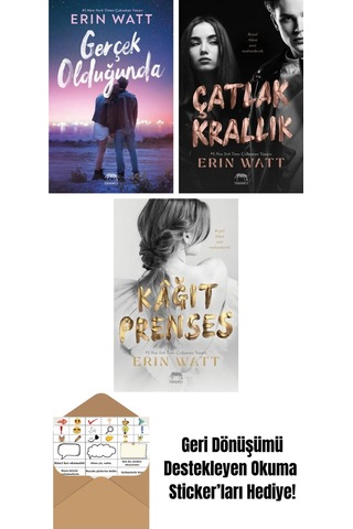 Gerçek Olduğunda + Düşmüş Vâris Royal Serisi 5. Kitap + Paramparça Prens Royal Serisi 2. Kitap