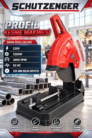 3200w Profil Kesme Makinesi Boru Köşebent Demir Kesme 355 Mm 45 Açıyla Kesme Y7010