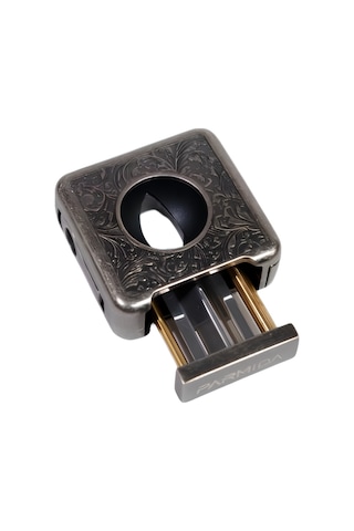 Parmida Gümüş İşlemeli V-cut Puro Makası Kesici - Tr9079