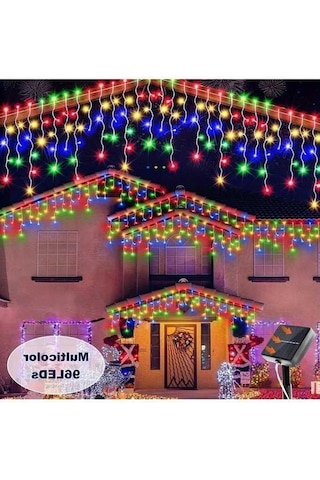 Fastbuy Turcoshop11 Güneş Enerjili 96 Led Işık Barları, Yatak Odası Bahçe Dış Mekan Dekor